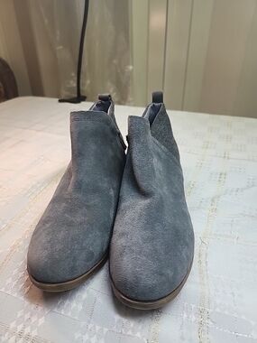 Toms Gray Suede Ankle Boots
